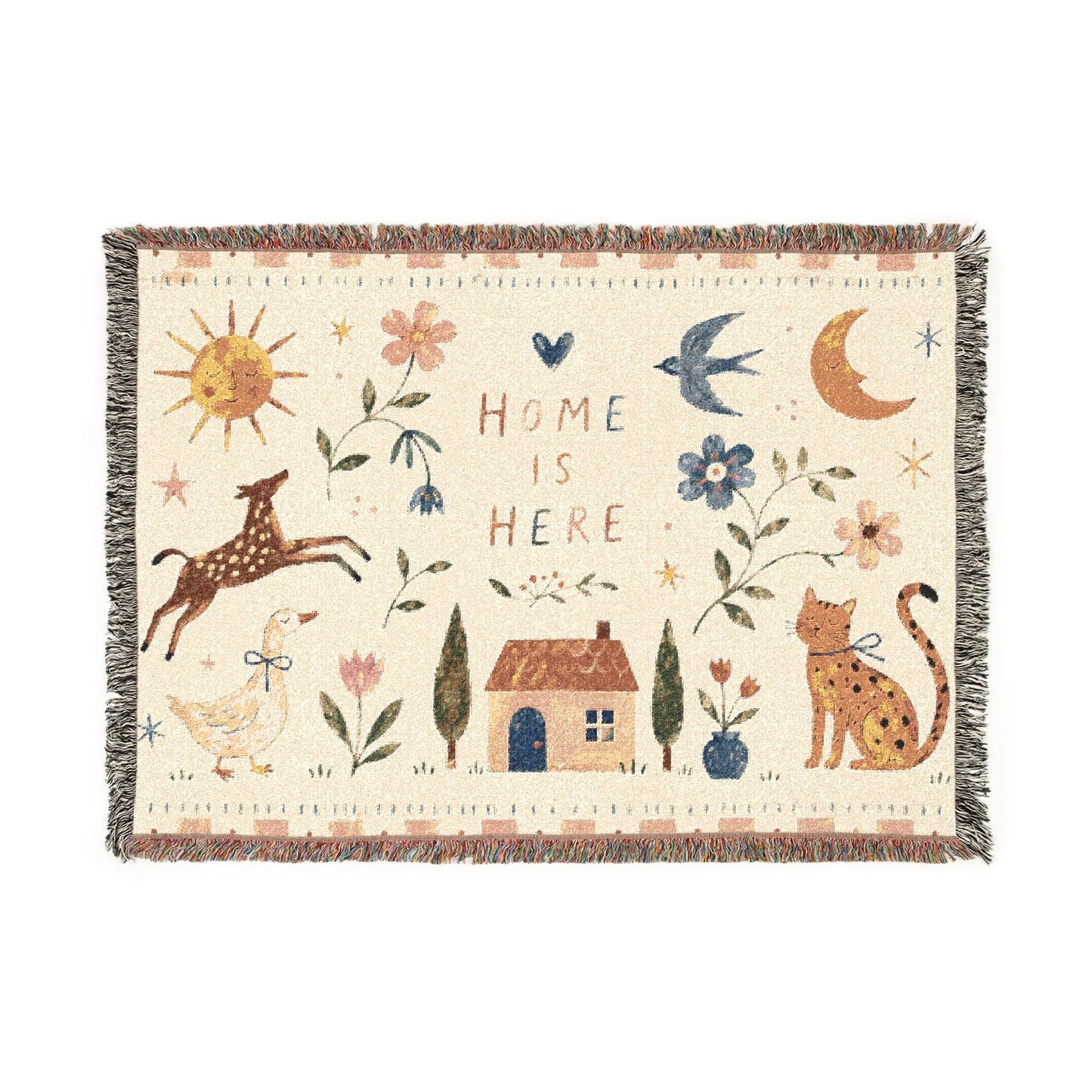 Baby Blanket Throw Gender Neutral Nursery Decor