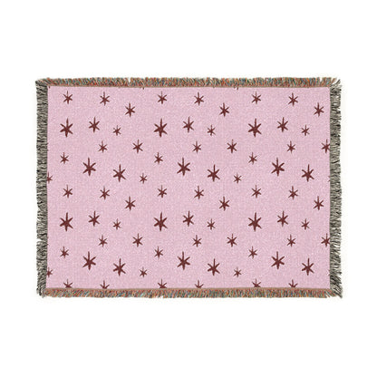 Star full of skies Nursery blanket whimsical room decor for baby gift idea Woven Throw Blanket