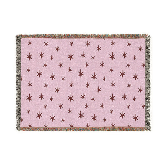Star full of skies Nursery blanket whimsical room decor for baby gift idea Woven Throw Blanket