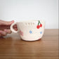 Custom Handmade Floral Cherry Mug